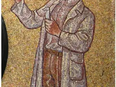 Postava výzkumníka – chemika. Foto Radim Himmler.